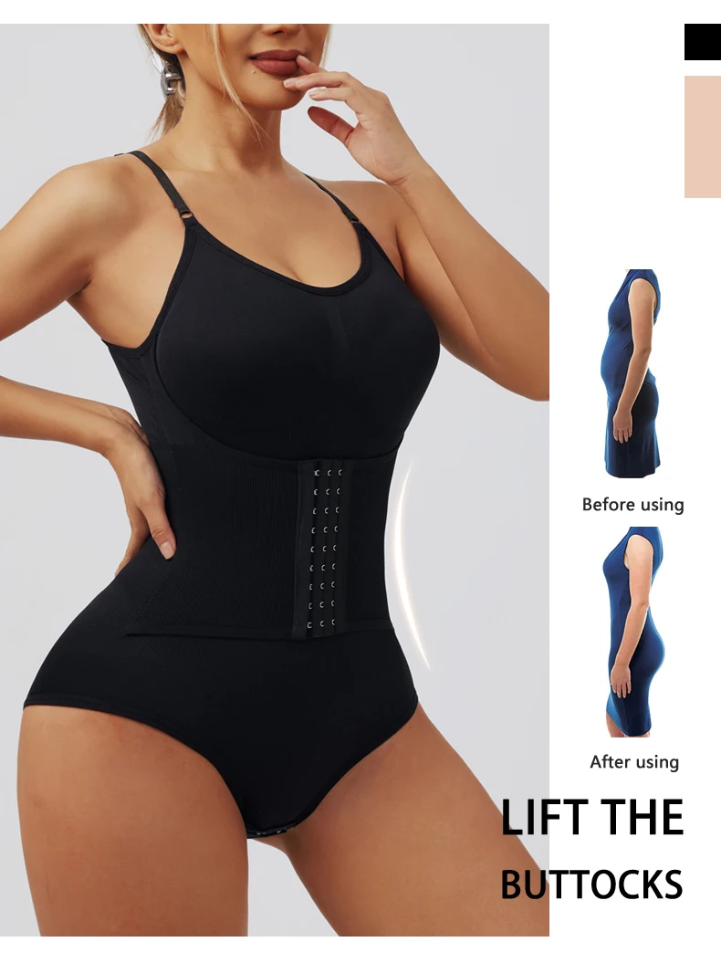 Flarixa-Body con botonadura para mujer, ropa moldeadora adelgazante, corsé reductor, moldeador de cuerpo, ropa interior modeladora, bragas con Control de barriga