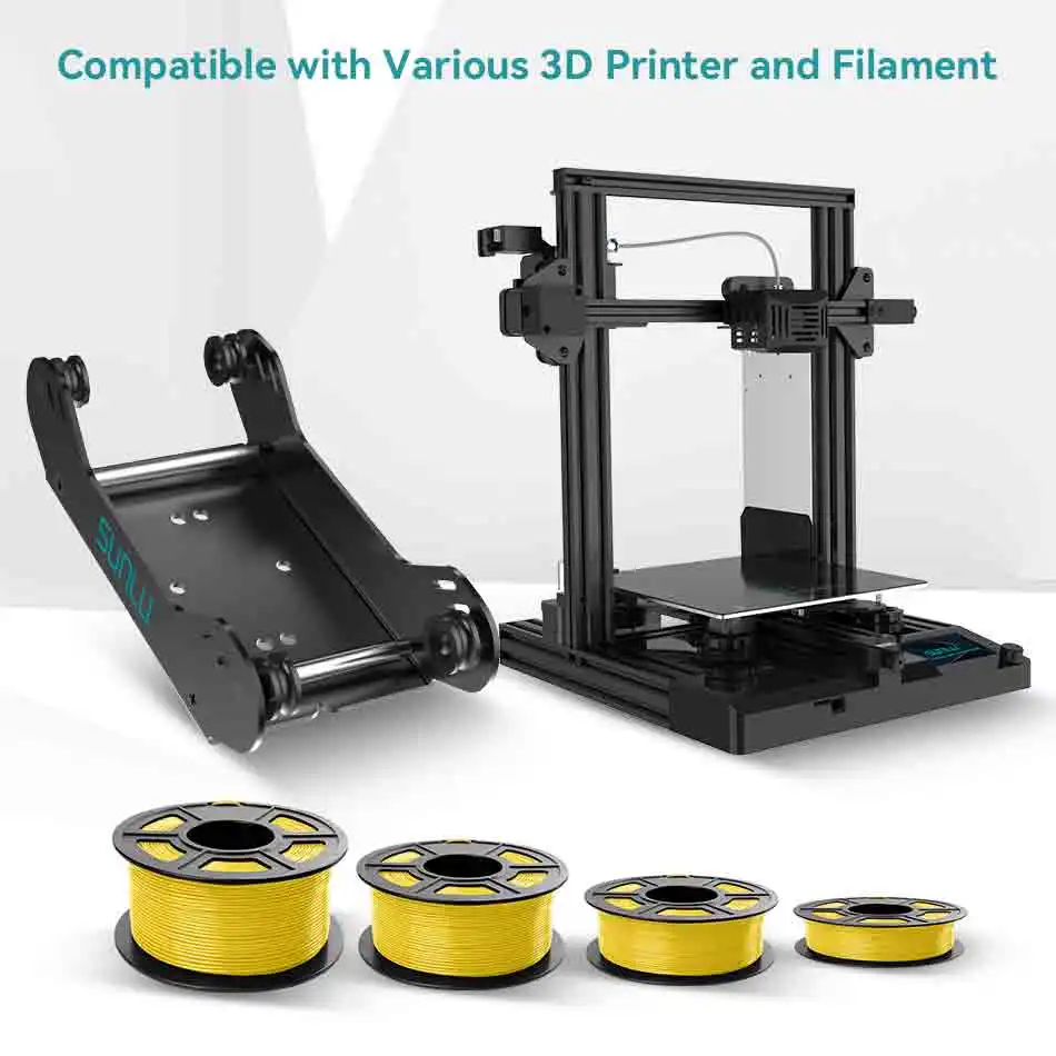 3D Printer Filament Holder SUNLU 3D Filament Rack Bracket Support 1/2/3/5KG PLA/PETG/ABS/PA/ASA  3D Printing Material