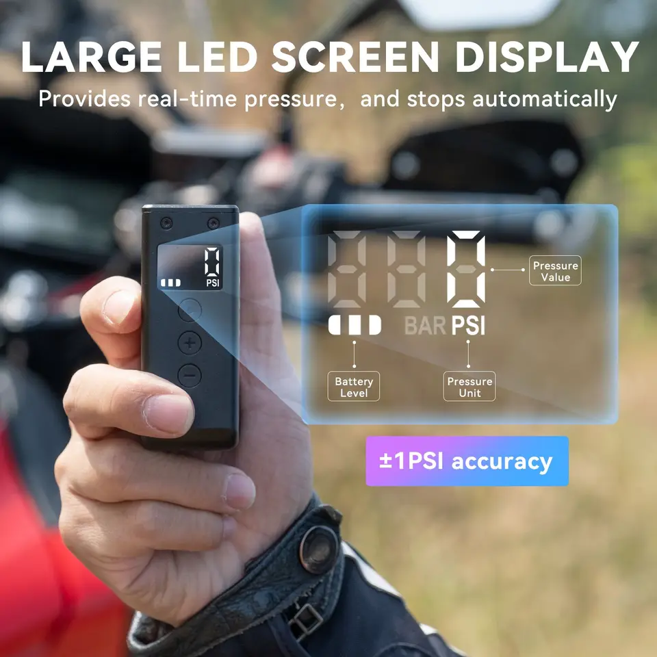 Pompa Per Bici CYCPLUS Tiny Pump - Mini E Ricaricabile, Manometro 120 PSI, Per E-Bike E MTB - Foto 9