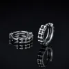 Vnox Fashion Solid Chain Hoop Earrings for Men Boys, Anti Allergy Stainless Steel New Gothic Ear Gifts Jewelry 5