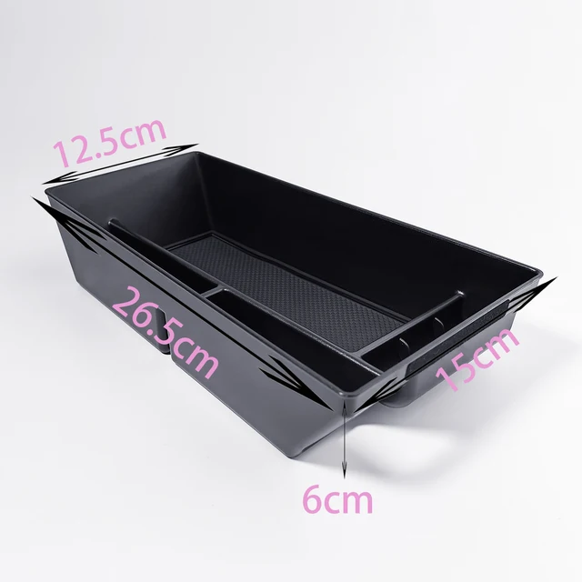 For Ford Mustang Mach-E 2021-2023 Car Armrest Storage Box Center Console Organize Tray Storage Box Central Tidying Accessories 3