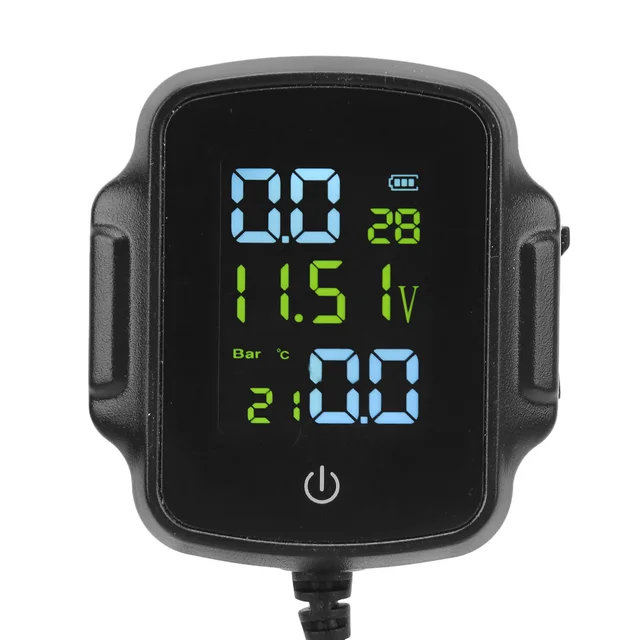 TPMS Per Moto - Monitor Pressione Pneumatici Con 2 Sensori Esterni, Display LCD E Ricarica USB - Foto 12
