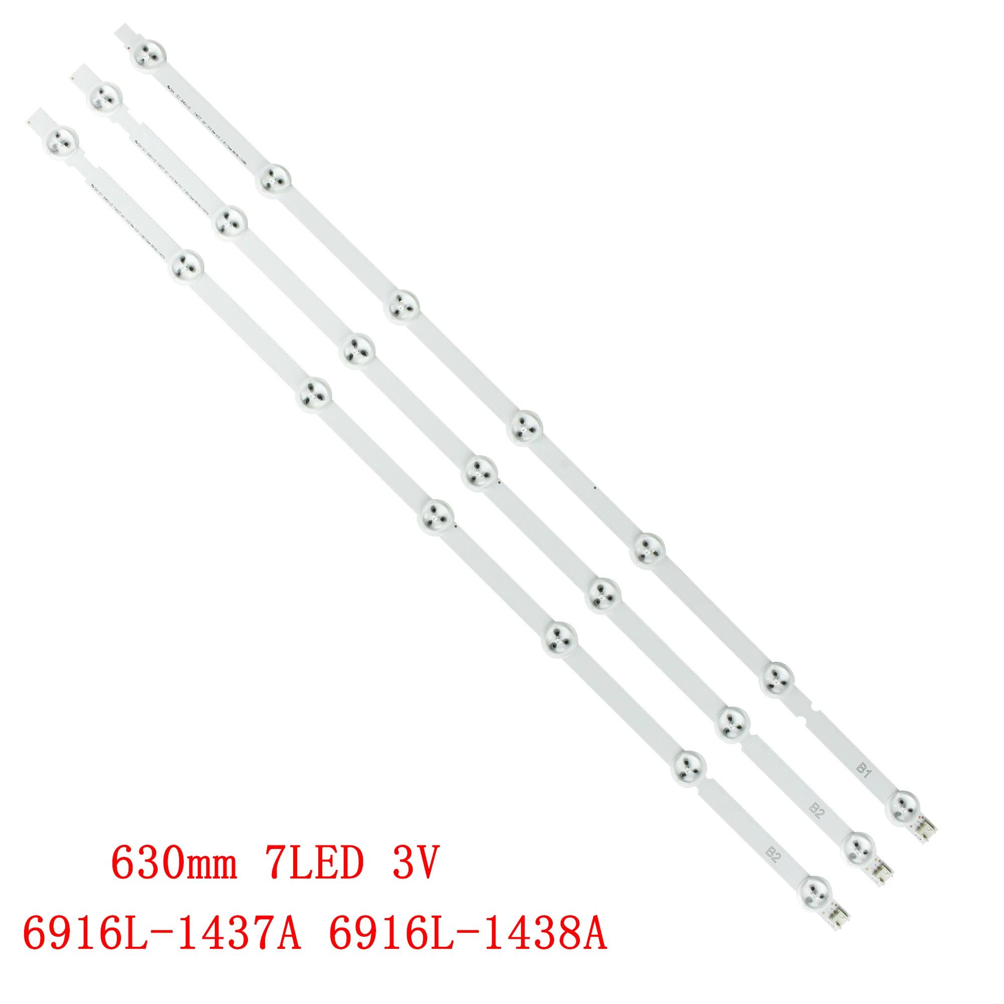 Nova 7led 630 Milímetros Tira Conduzida Luz de Fundo para 32la613s 32la613v 32la6154 32la6132 b1 B2-tipo 6916l1437a 6916l-1438a Lc320due sf r1