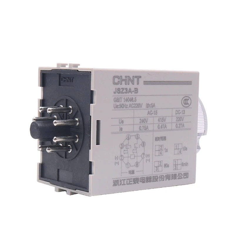 

H3Y JZS3A-A/B/C/D/E Time Relay 8Pins Power-on Delay Rotary Knob 1S/5S/10S/30S/60S/5M/10M/30M/6H~12Hour Timer DC24V AC220V AC380V