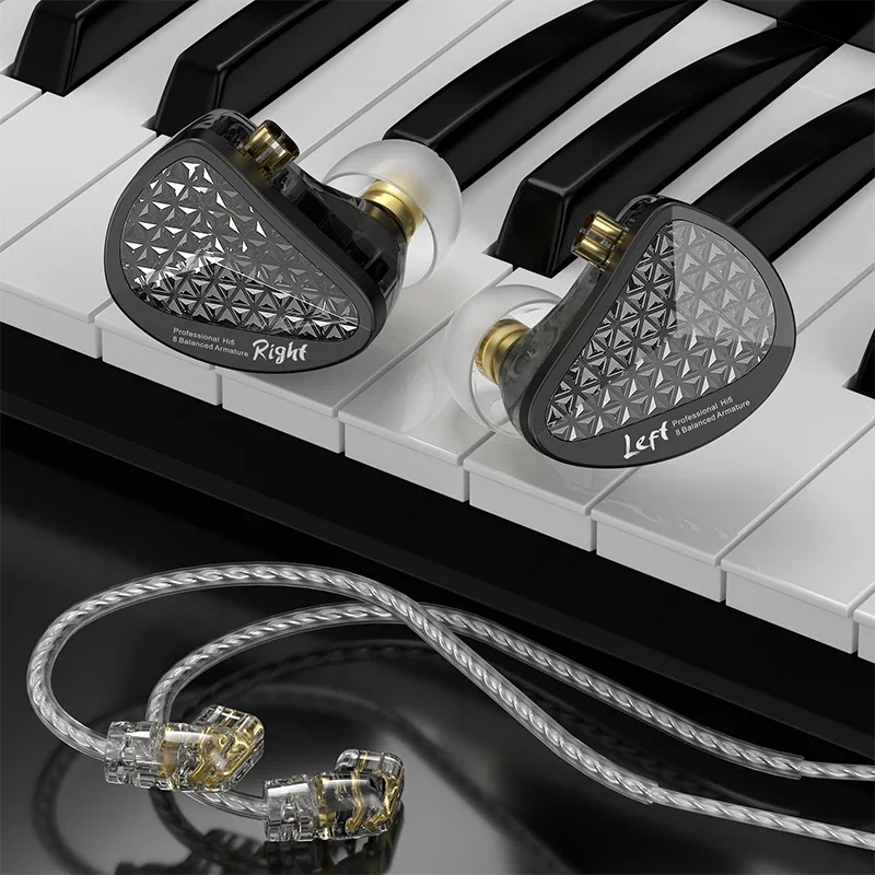 KZ AS16 Pro In Ear Earphones 16BA  8 Balanced Armature HIFI Monitor Headphones Noise Cancelling Earbuds Music Headsets 3