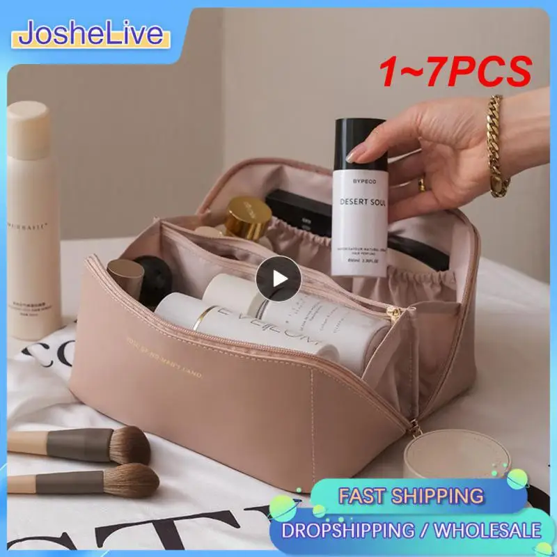 

1~7PCS Cosmetic Bag Large Capacity Travel Cosmetic Bag Multifunction Cosmetic Bag Women Toiletry Make Up Bag Storage Makeup