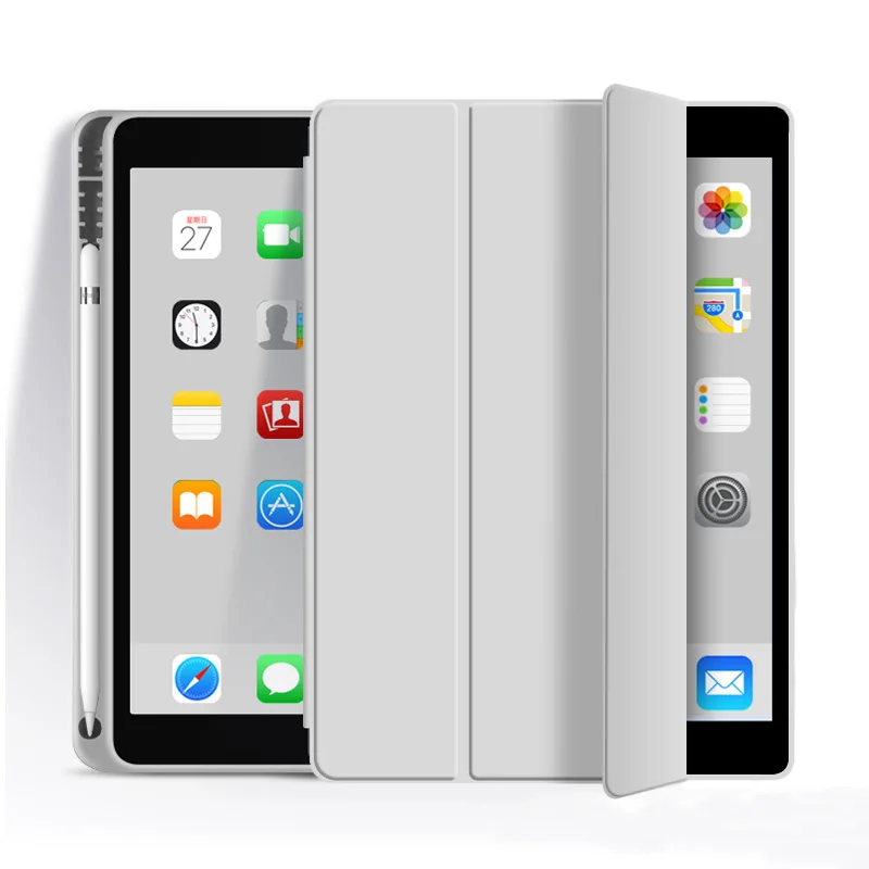Slim Magnetic Stand Case with Pencil Holder