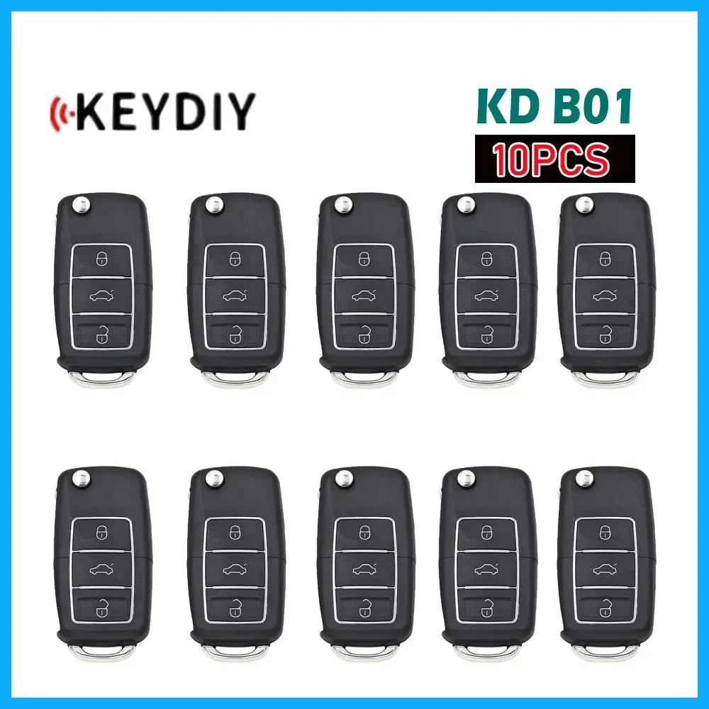 

Универсальный пульт дистанционного управления KEYDIY B01 для Toyota, роскошный 3-кнопочный Автомобильный ключ KD для KD900/KD MINI/Φ программатор ключей, 10 шт.