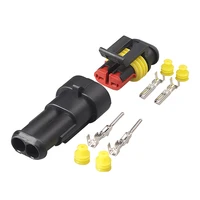 2Pin Waterproof AMP Auto Connector 18AWG M/F 1.5mm Term Quick Disconnect for Car Truck VehicleDJ7021-1.5-11/21 282080-1/282104-1 5