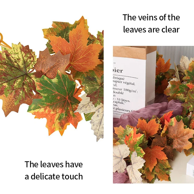 2M Artificial Maple Leaf Garland 3