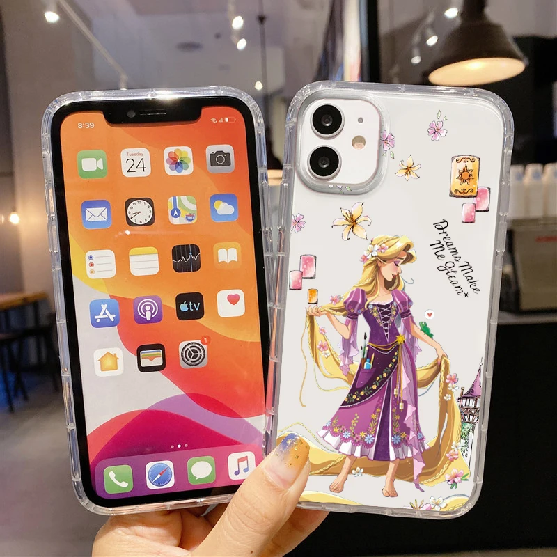 ディズニー、ラプンツェル、ベルのスマホカバー 王女ラプンツェルディズニーガール電話ケースappleのiphone 14