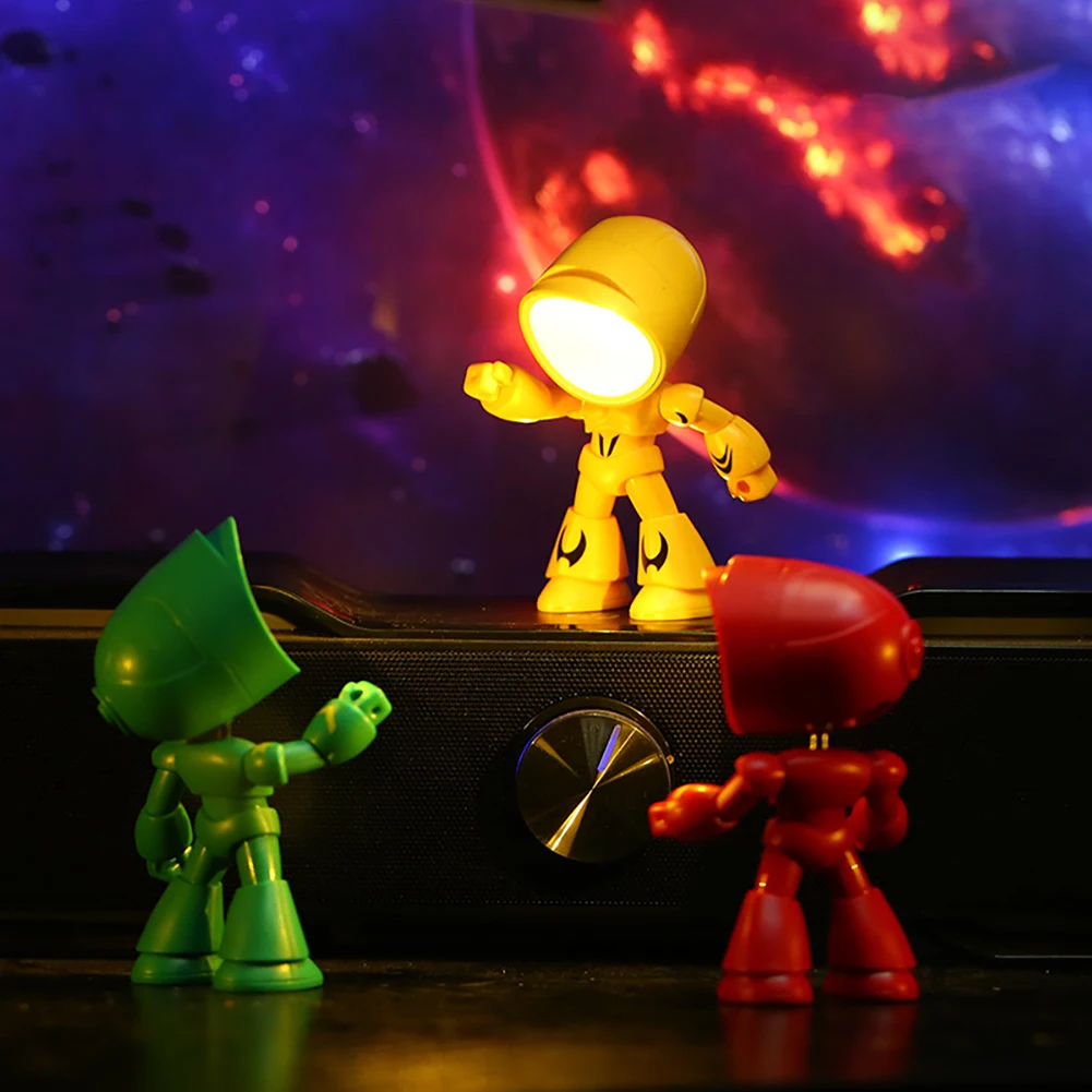 Mini luce notturna LED Cartoon simpatico eroe della polizia lampada da tavolo ornamento da tavolo comodino camera da letto luci da tavolo per bambini ragazzo_voghion.com
