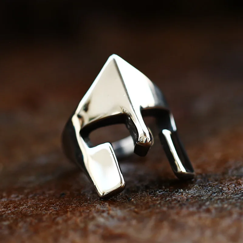 316L Stainless Steel Vintage Men Ring Ancient Warrior Roman Fashion Jewelry Gift LLBR8-609R stainless steel ring finger ring