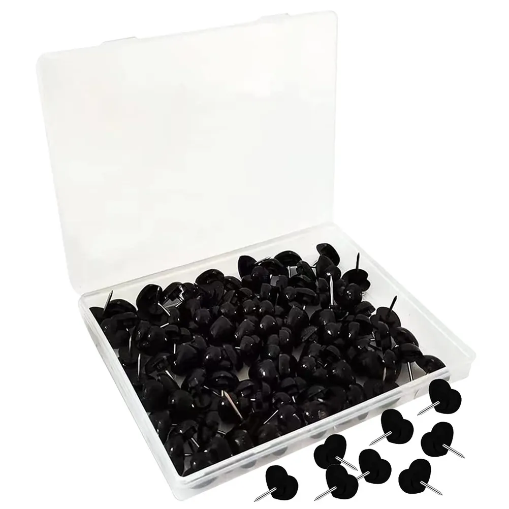 200Pcs 하트 모양의 푸시핀 섬세한 다기능 엄지 못핀 편리한 지도 액세서리 매..