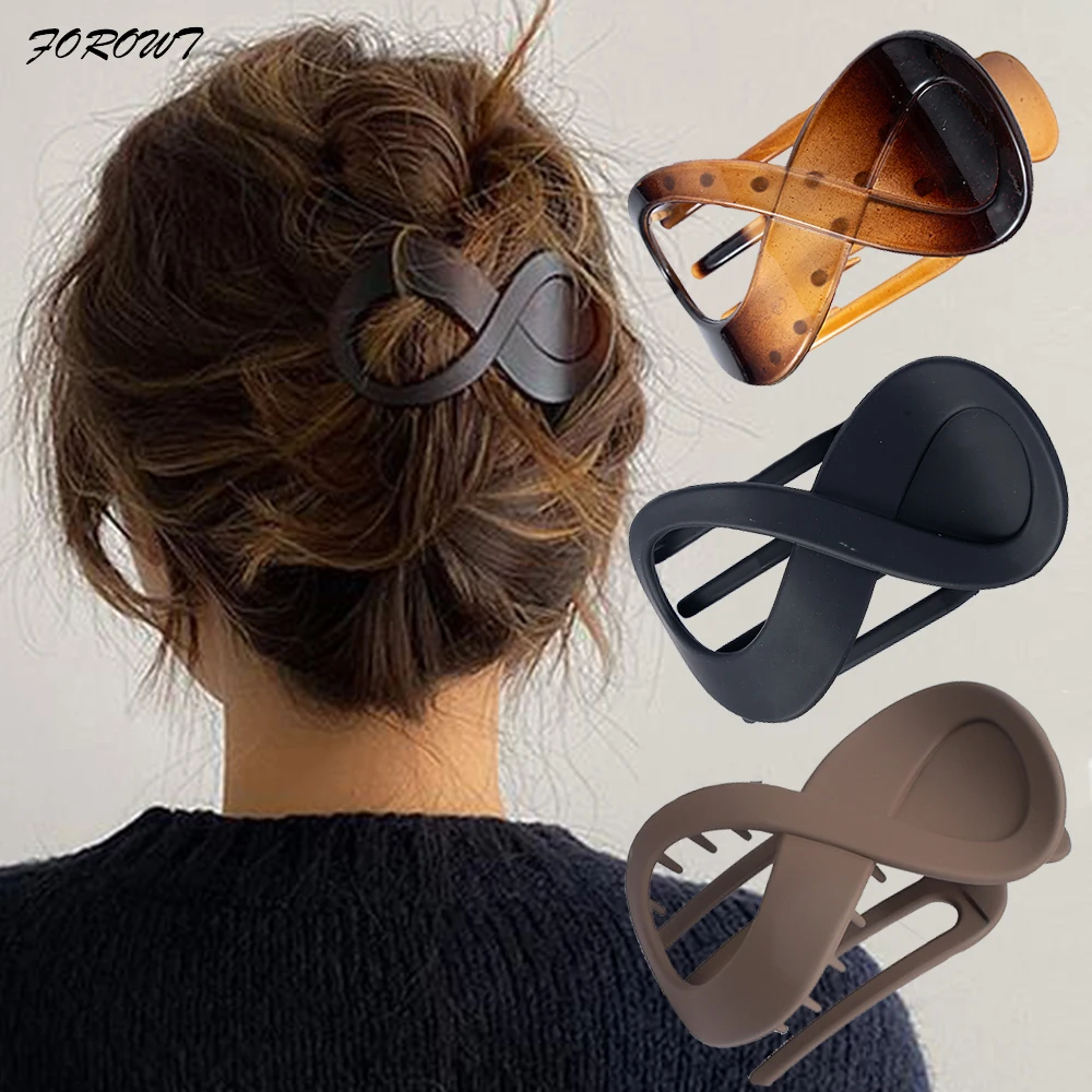 Women Large Hair Clamp Hair Clip Seamless Plastic Duckbill Claw for Women Girls Simple Hairpins Styling Tools Hair Accessories
