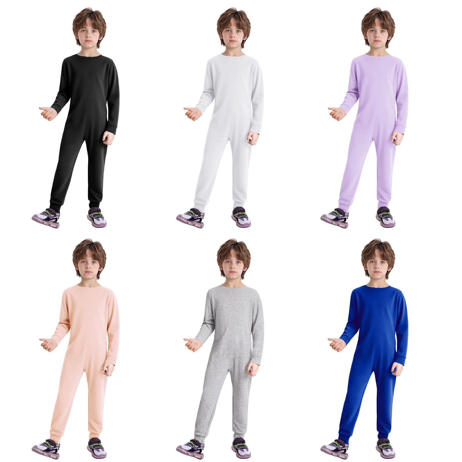 Unisex Kids Special Needs Adaptive Clothing Long Sleeve Back Zipper One Piece Cotton Romper Jumpsuit Ideal for Wearing All Day 2