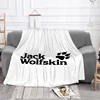 JACK WOLFSKIN Blanket Microfiber Bedding Plush Furry Bed Blankets and Bedspreads Plaid on the Sofa Bedspread Throw Knee Throws 3