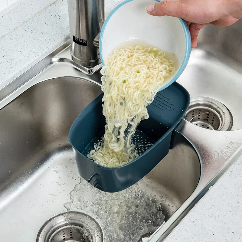 Sink Filter Food Vegetable Sink Stopper Drain Filter Colander Basket Anti-Blocking Household Gadgets Kitchen Sink Strainer
