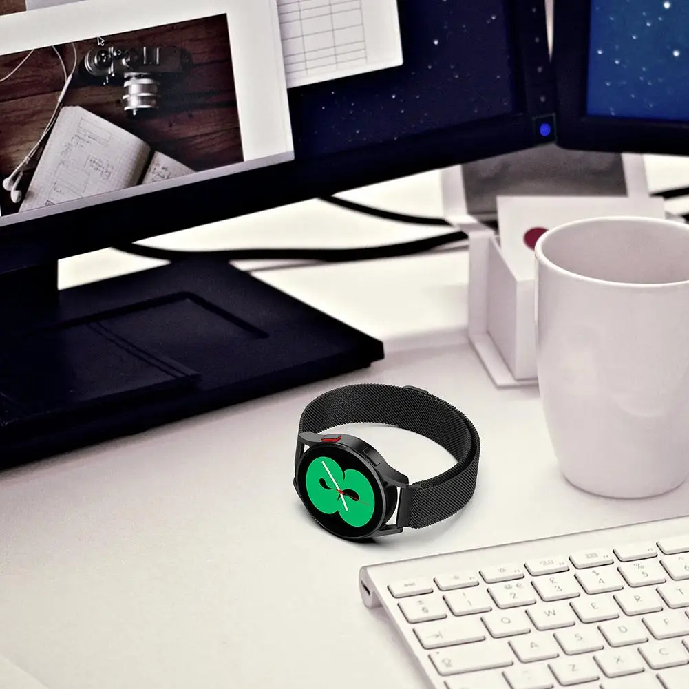 

Sport Watch Band Personalize Your For Galaxy Watch5/4 Stainless Steel Watchband w/ Sporty Look & Comfortable Fit