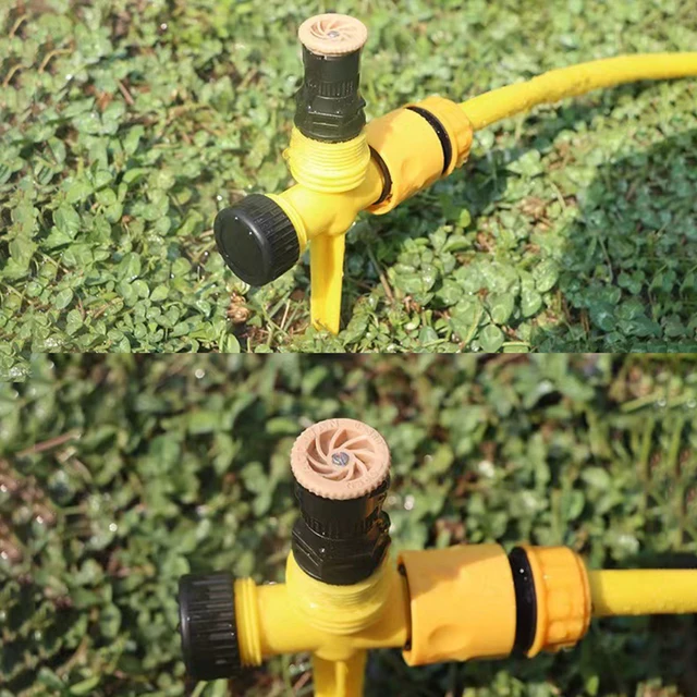 Garden Sprinkler 360° Rotation Irrigation Watering System Agriculture Ground Automatic Tube Adjustable Plug Buried Atomization 2