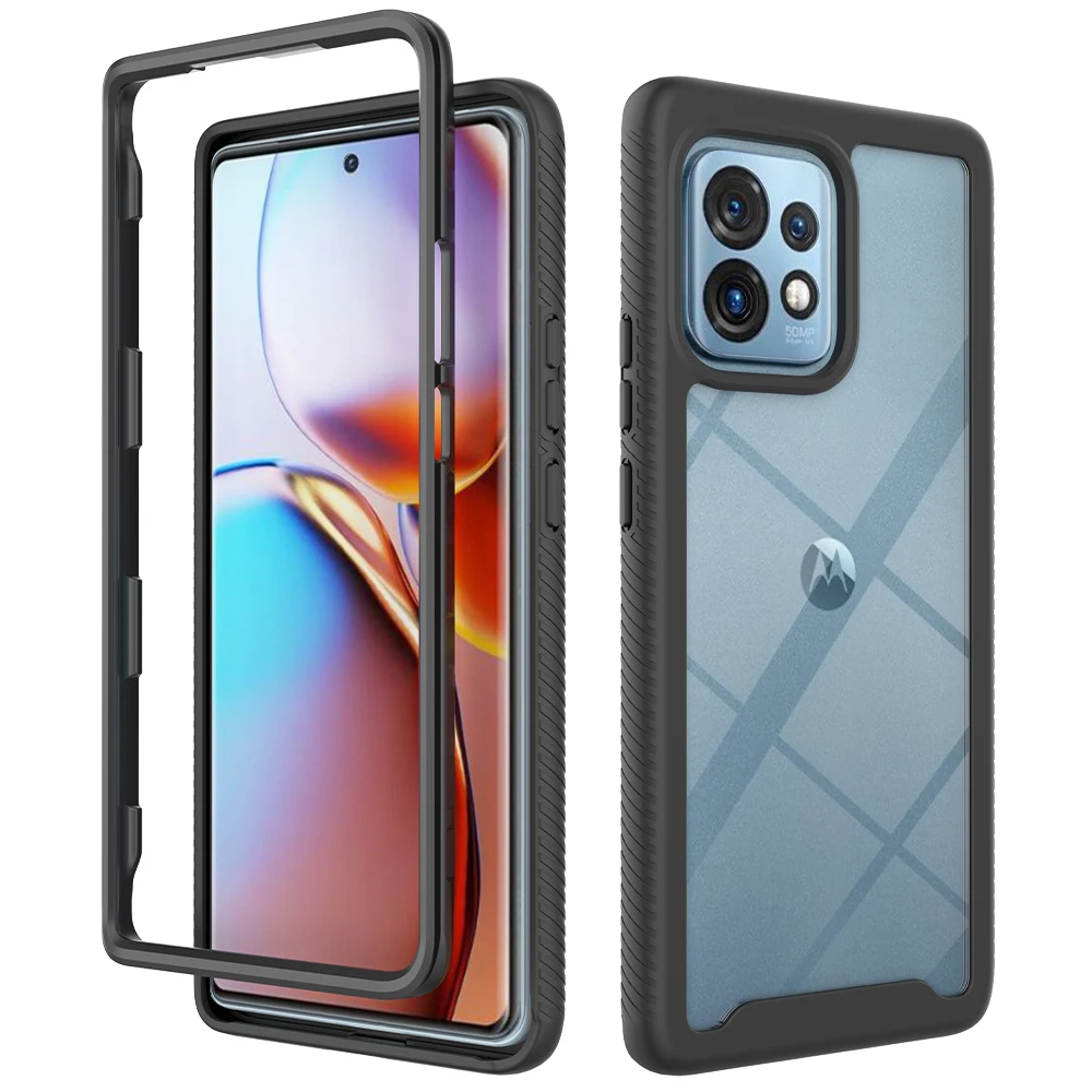 

Bumper Clear Case for Motorola Edge 40 Pro Luxury Front Frame Transparent Soft Edge Shockproof Phone Cover MotorolaMotoEdge40Pro