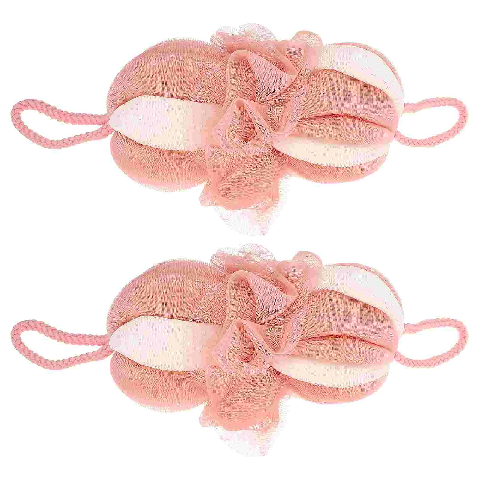 

2Pcs Funny Long Bath Ball Lovely Bathroom Bath Ball Home Bathing Tool for Shower
