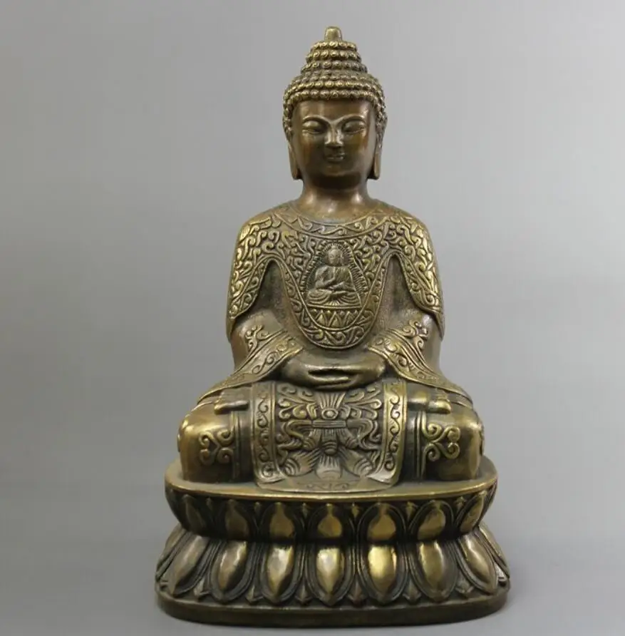 

Pure copper large-scale Tantric Buddha Sakyamuni Tathagata Buddha ornament