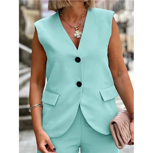 Ilse Jacobsen SHEIN SXY Pl Lapel Collar Belted Blazer Flare Leg