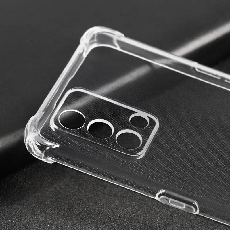 Crystal Clear Shockproof Phone Case - 2-in-1 Transparent PC+TPU Protective Cover