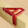 Woodworking Square Protractor Aluminum Alloy Miter Triangle Ruler High Precision Layout Measuring Tool for Engineer Carpenter 1