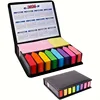 1 Set of Colorful Convenience Stickers Organization Multi-Color Stickers Set Leather Packaging Box Calendar 2024 and More 1