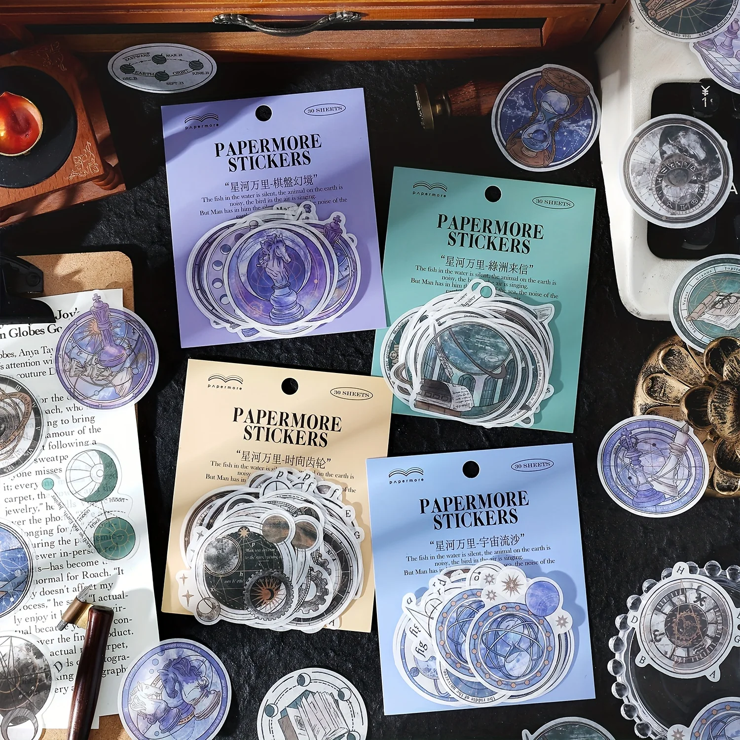 

30 листов, бумажные стикеры для скрапбукинга