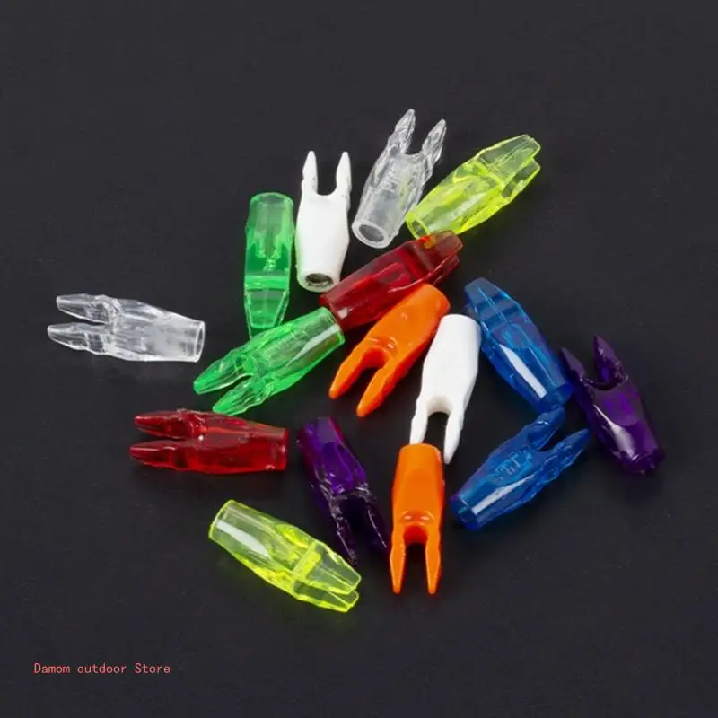 20Pcs Tail Colorful Plastic Nock Insert Tail Insert Nock for Arrow Speed archery arrow nocks