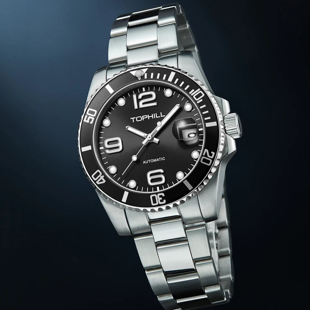 TOPHILL Men's Watches Brand Luxury Automatic Watch For Men 30M Waterproof Mechanical Wristwatch
