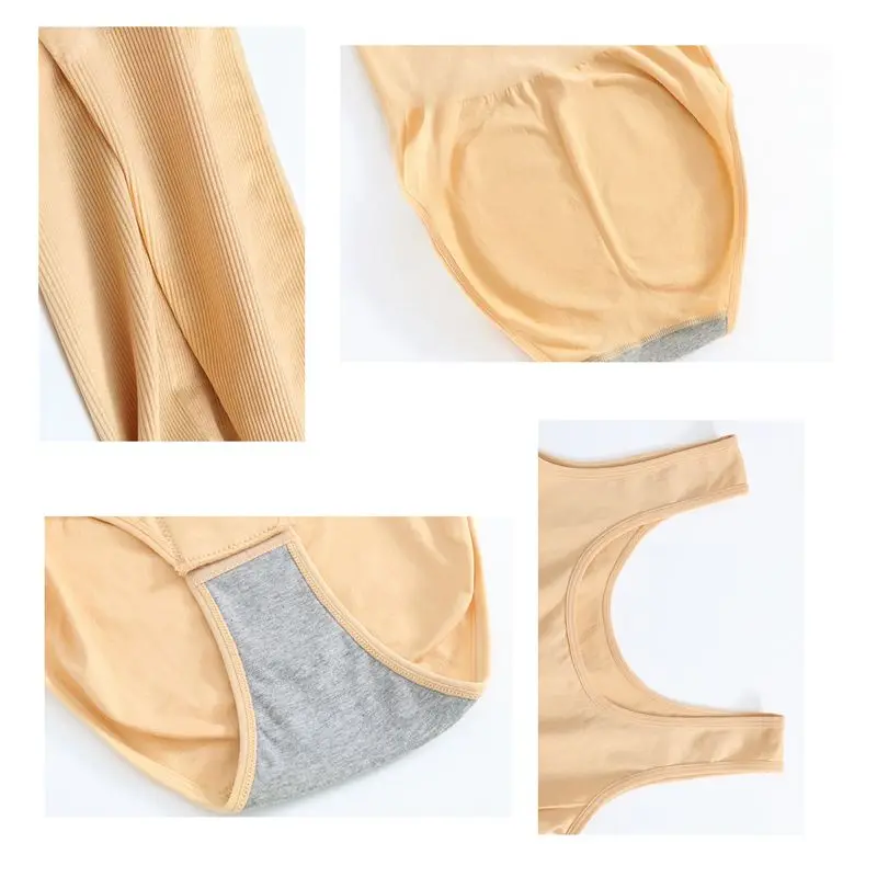 Women Body Shaper Bodysuit Postpartum Collapses Belly Triangle Siamese Corset Butt Shaping