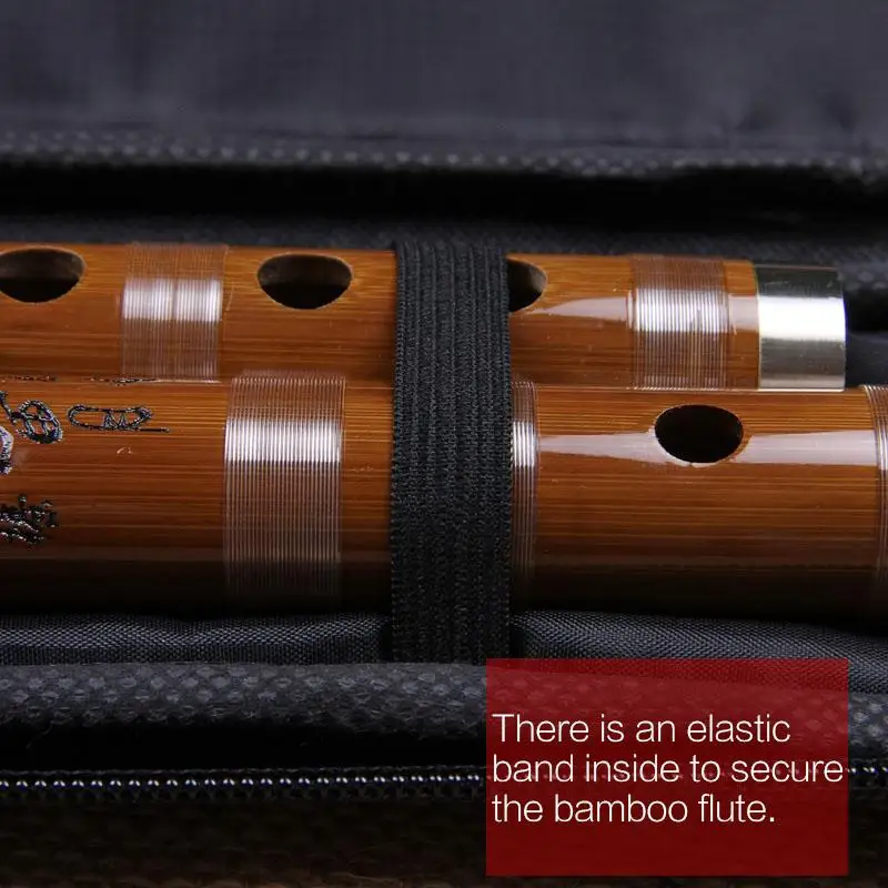 Portable Flute Bag Waterproof Pu Leather Instrument Storage Bag Thickened Saxophone Drumsticks Instruments Accessories
