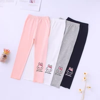 1pcs Girl Spring Summer Cute Kid Legging Children Thin Tight Sweatpant Child Casual Pants Autumn Toddler Skinny Cropped Trouser