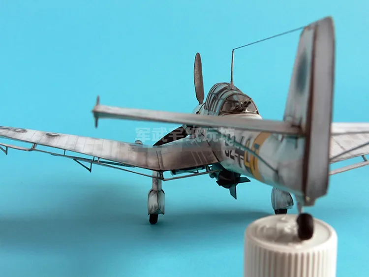 1:33 독일 Junkers Ju-87 D-3 폭격기 비행기, DIY 종이 모델 키트, 퍼즐 장난감, DIY 수제
