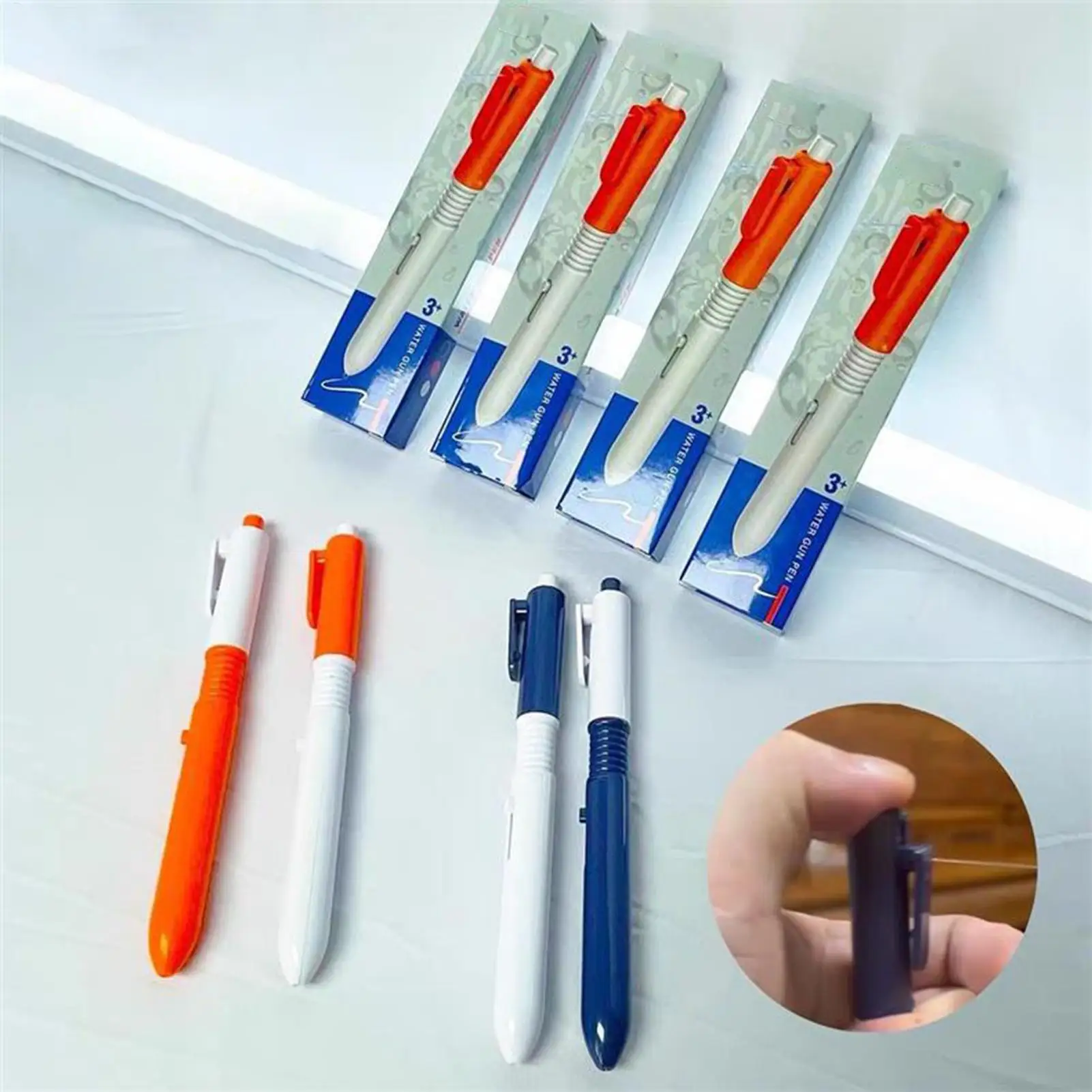 1pcs Writable Pen Water Spray Pen Press to Spray Signature Pen Prank Water Spray Pen Funny Student Gifts Spoof Trick Toy