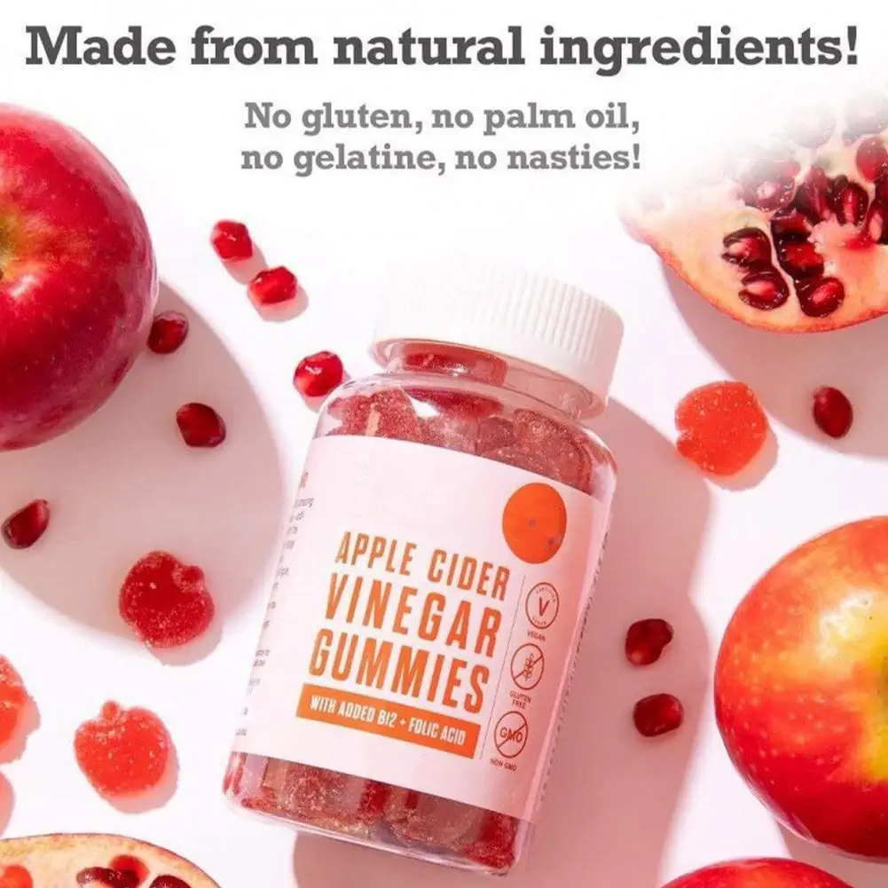 Apple Cider Vinegar Gummies Digestive Health Support Relieves Bloating 60 GUMMIES/Bottle