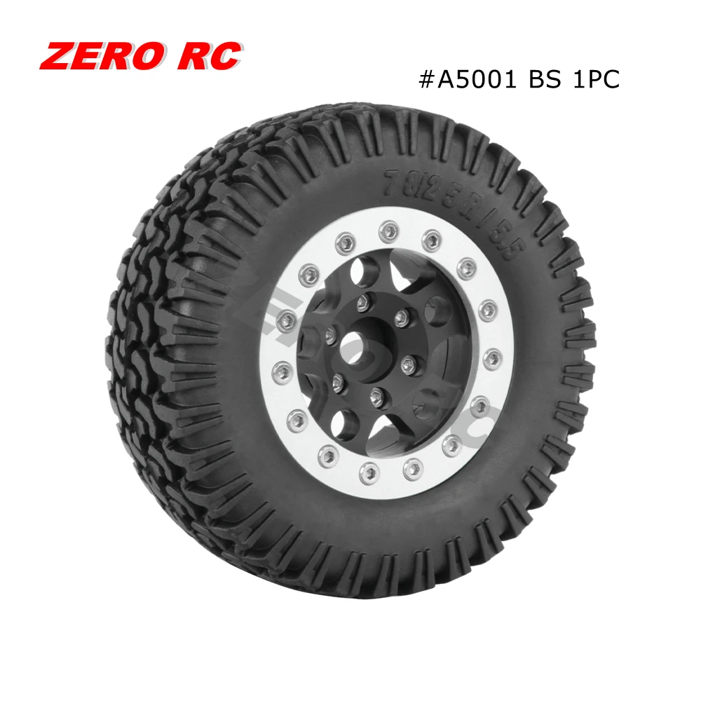 組み立てられた金属タイヤ,1.55 1/10インチホイール76mm,1/12 rc