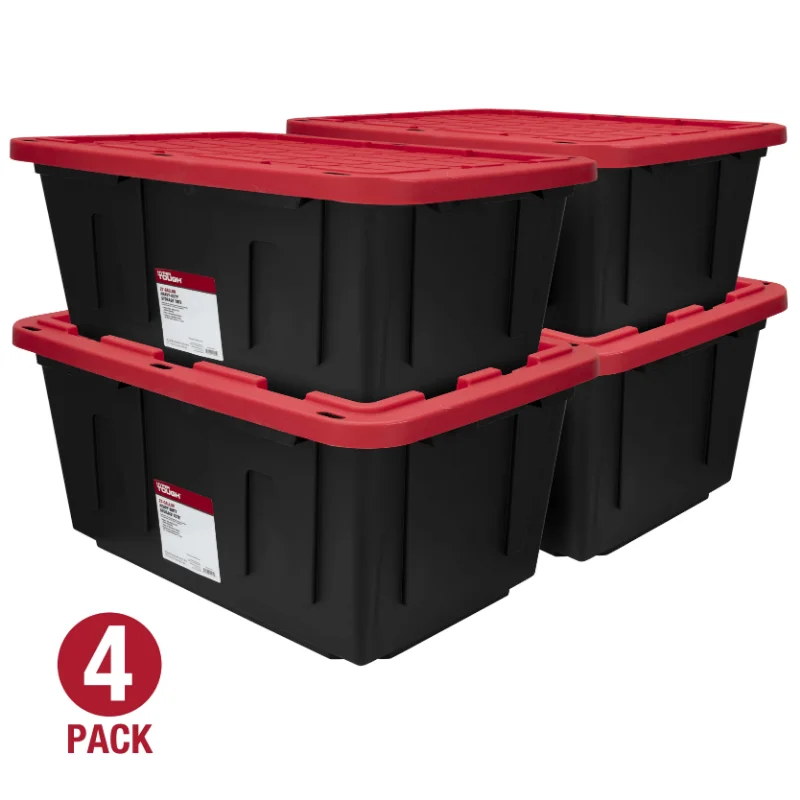https://ae01.alicdn.com/kf/S536f3a56850c4d5f944d228b959b31ecU/Hyper-Tough-27-Gallon-Stackable-Snap-Lid-Plastic-Storage-Bin-Container-Black-with-Red-Lid-Set.jpg