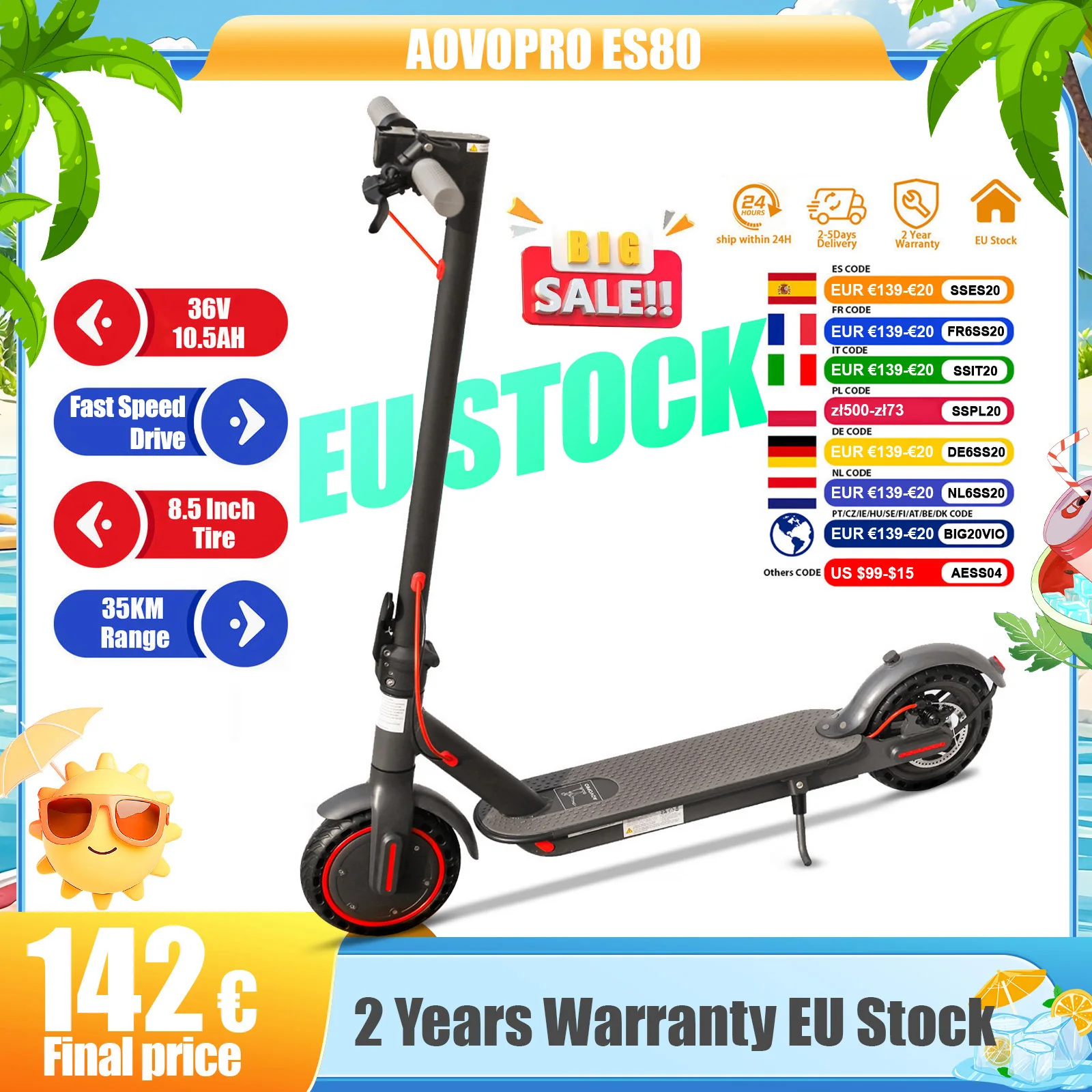 AOVOPRO M365PRO Max Motor Electric Scooter for Adults 35KM Long Range Fast Speed Folding Electric Scooter 8.5 Inch Scooter