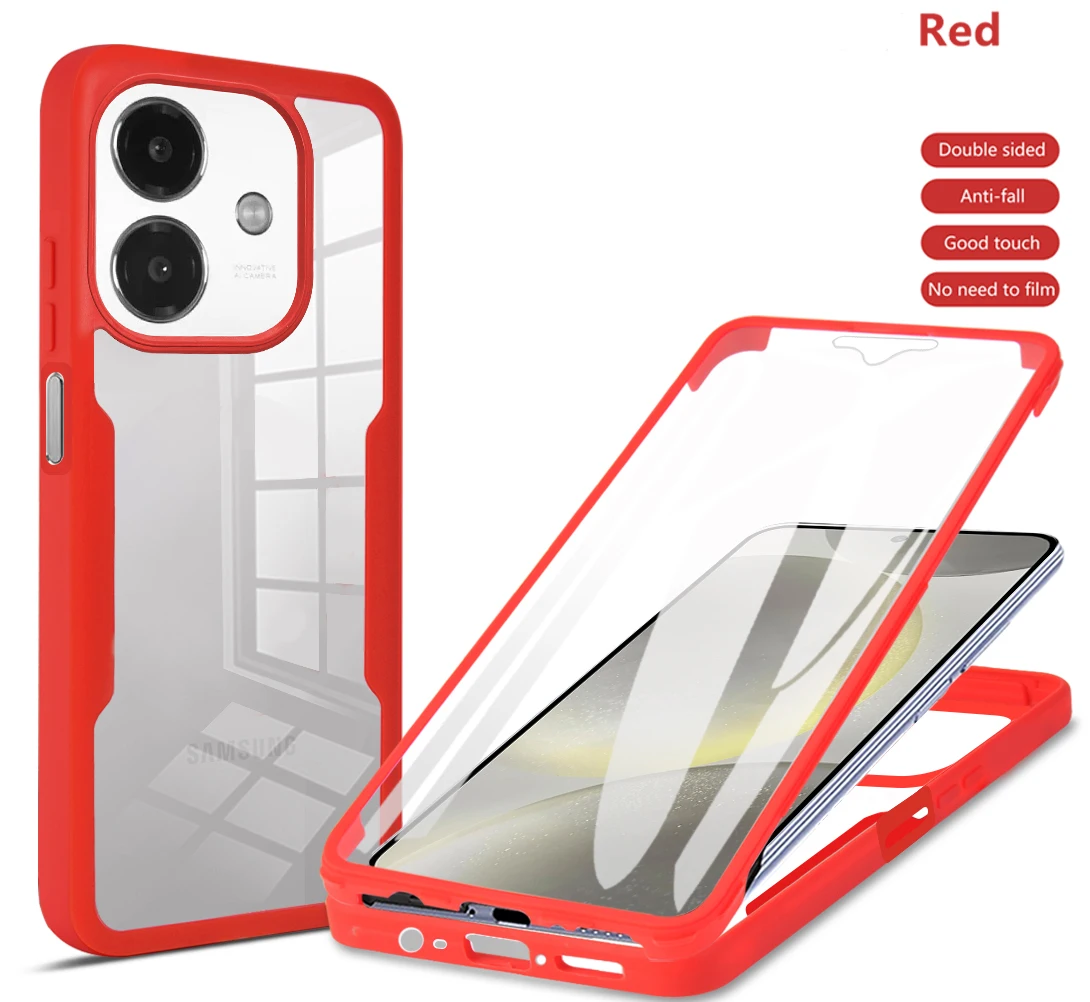 Clear Double Layer Shockproof 360 Full Body Screen Protector Case