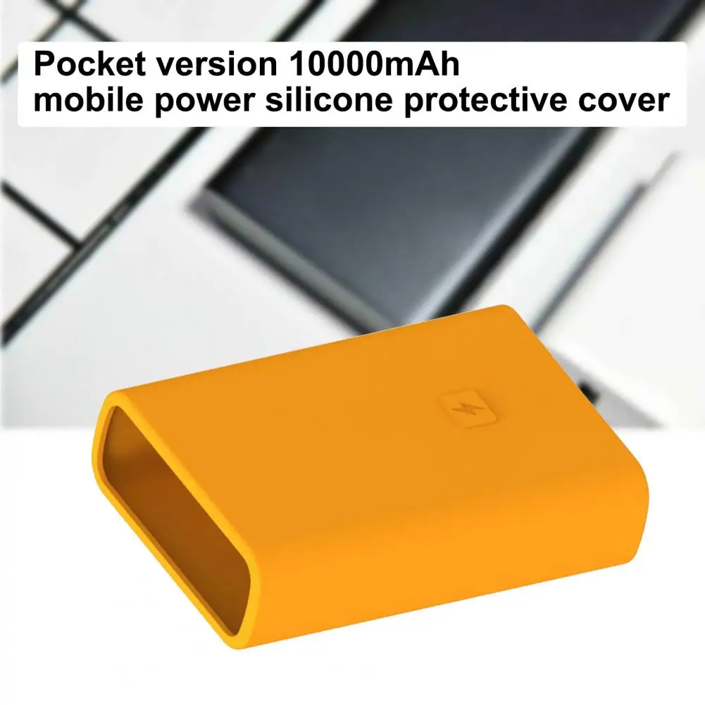 DurablePowerBankProtectiveCoverSolidColorDropProofSilicone
