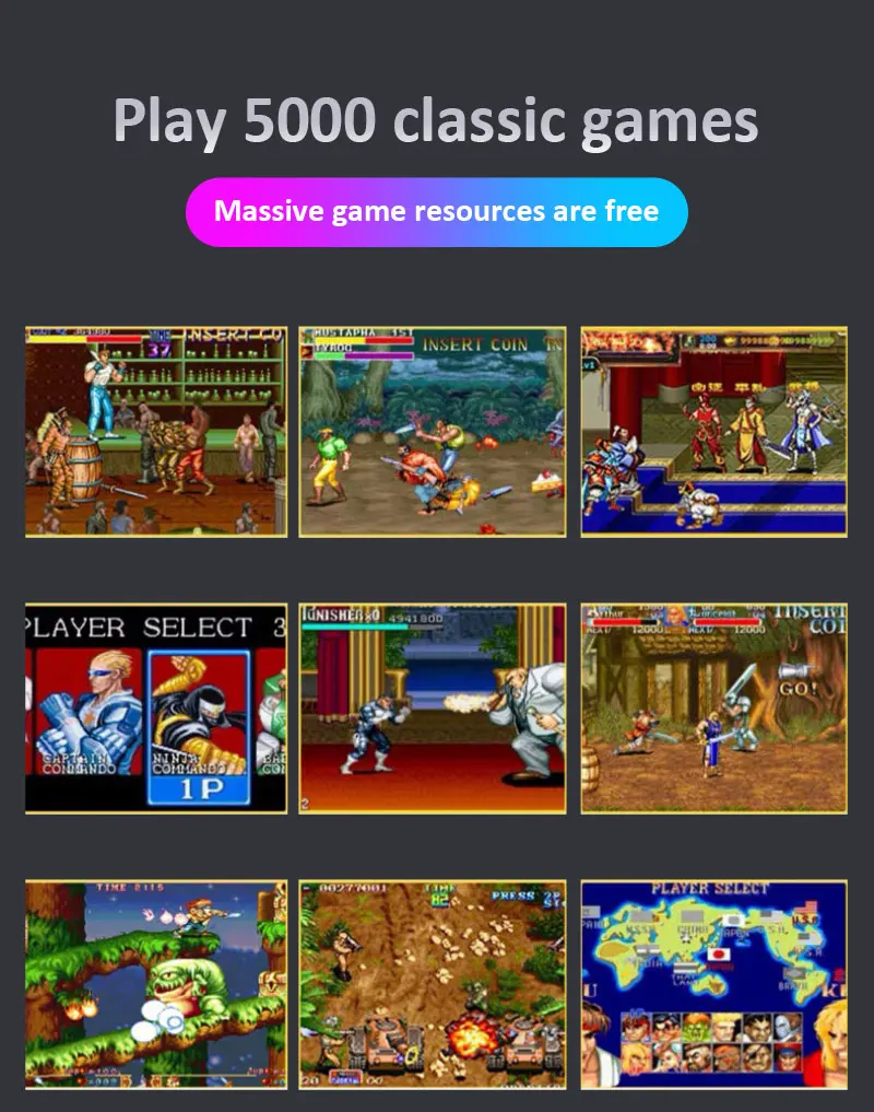 X6 Retro Video Game Console Portable Big Screen Handheld Build In 1500 Games Simulators Classic Mp3/mp4/Ebook TV Out Game Player
