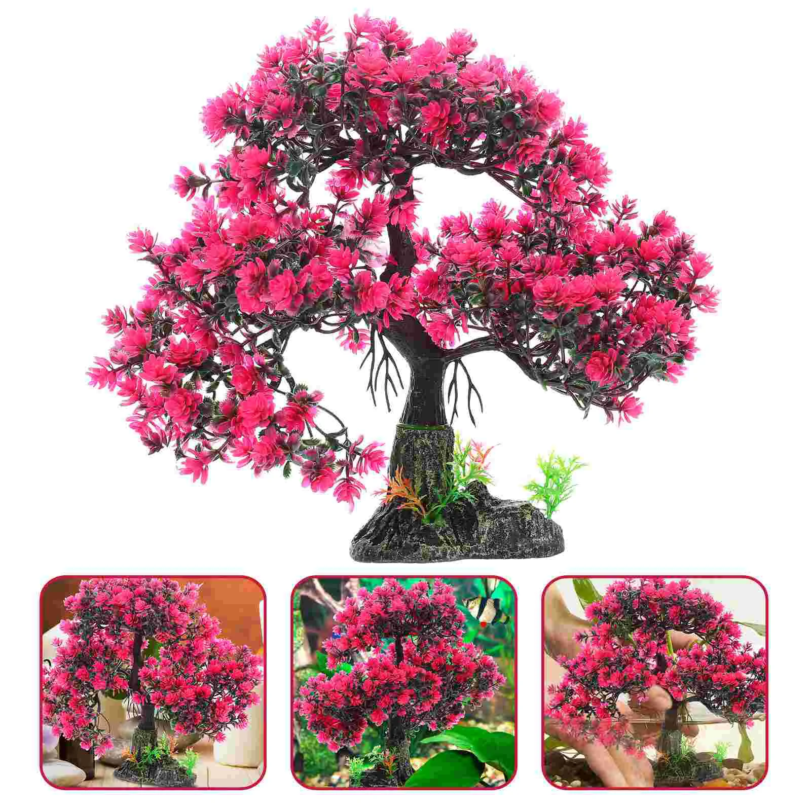 

Decorations for Home Fish Tank Landscaping Tree Artificial Plants Layout Adornment