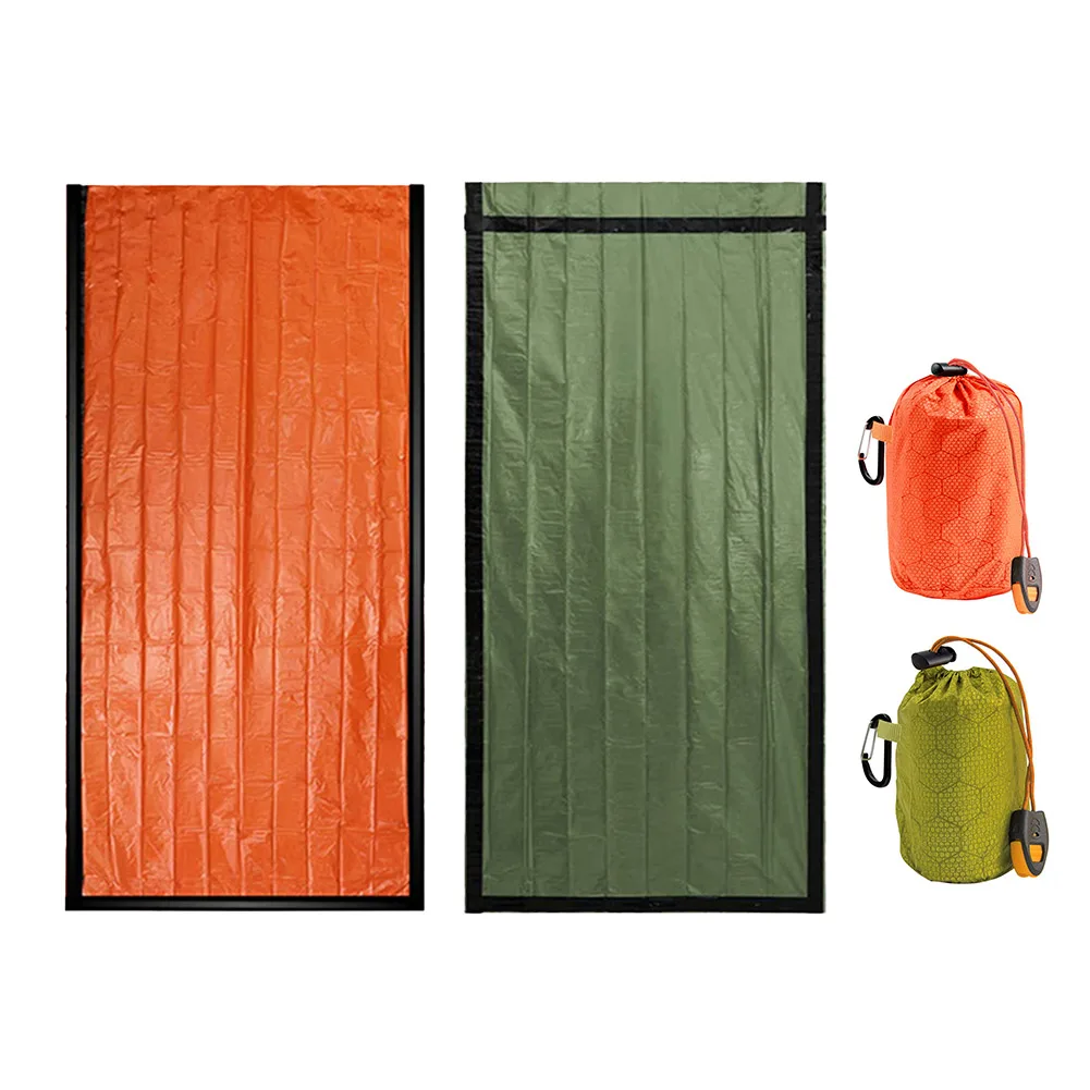 Portable Sleeping Pad Quilt PE Aluminum Film Warm Windproof Survival Blanket Waterproof Camping Outdoor Equipment