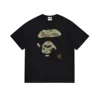 Summer New Camouflage Ape Face Loose Casual Printing Short-sleeved T-shirt Pure Cotton Round Neck Men's and Women's Casual Top 1
