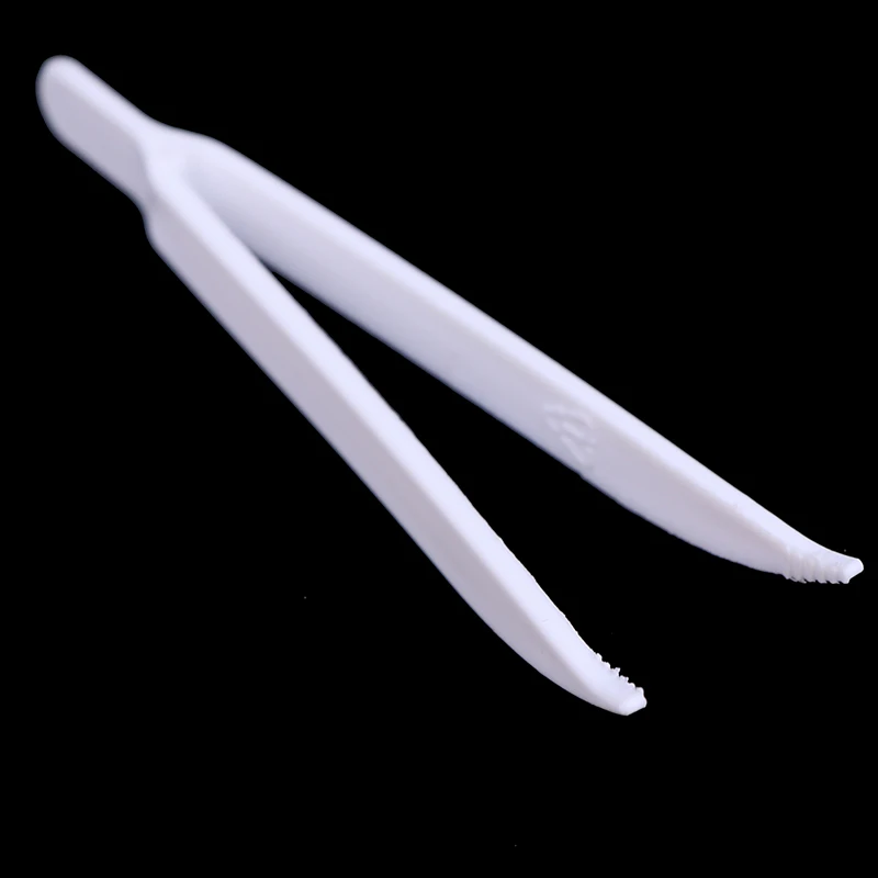 20 stücke Neue Heiße Einweg Pinzette Kunststoff Medizinische Kleine Perlen Pinzette Für Handwerk DIY Schmuck Machen Zufällige Farbe Großhandel – Detail 9